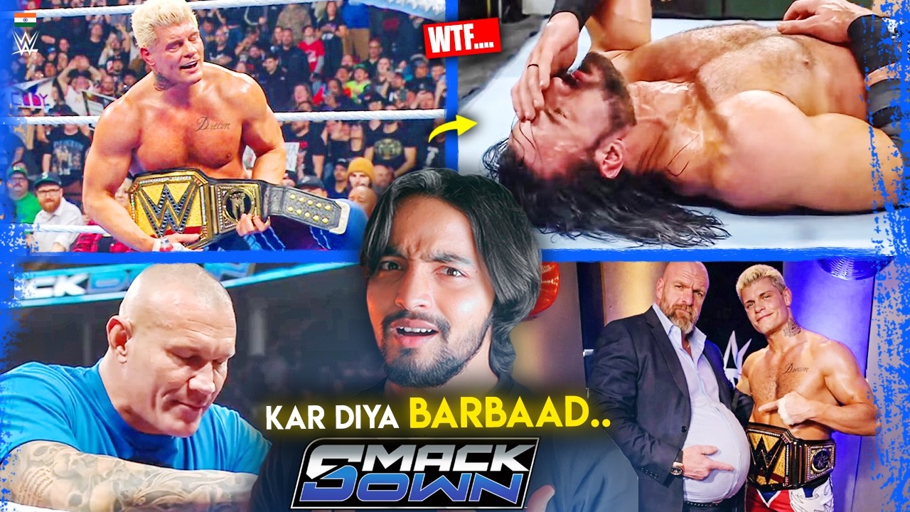 'Khatam Kahani🥀🤬' Cody 'Over-pushed' Rhodes Wins, Save Drew McIntyre - WWE Smackdown Highlights