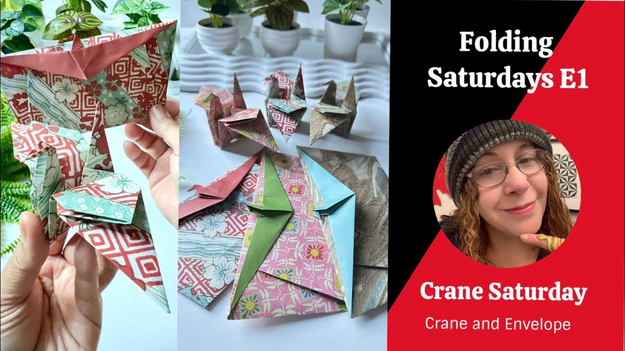 Folding Saturdays E1: Crane Saturday #origamimaniacs #origami #envelope