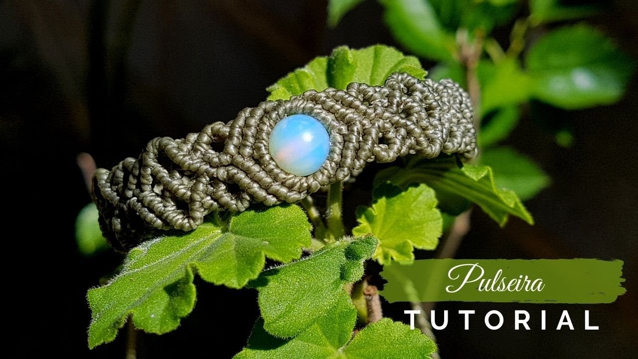 Dede Tutoriais | Pulseira com esfera de Opalina #366