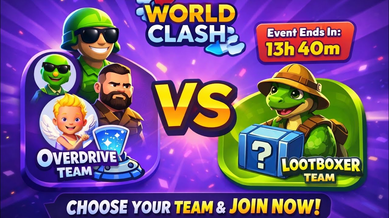 WORLD CLASH MY TEAM LOOTBOXER AND YOUR. ???  ( @Mob.Control.2 ) #viral #gaming #trending #shorts 