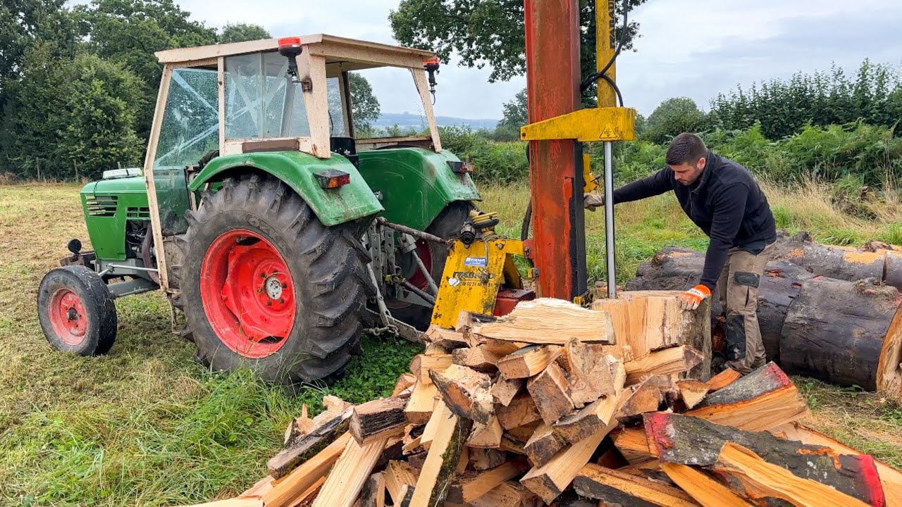 Tracteur coupé en deux !!