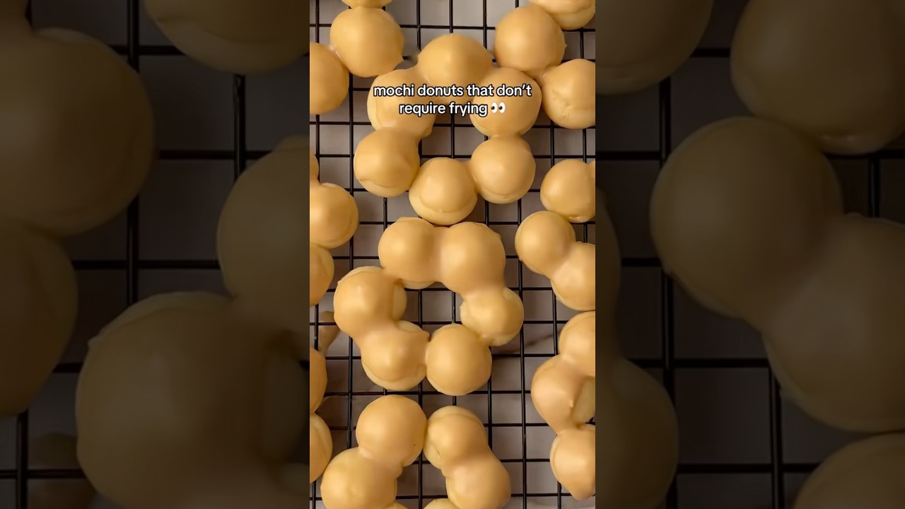 DONUTS WITHOUT FRYING??? #donuts #baking #mochi