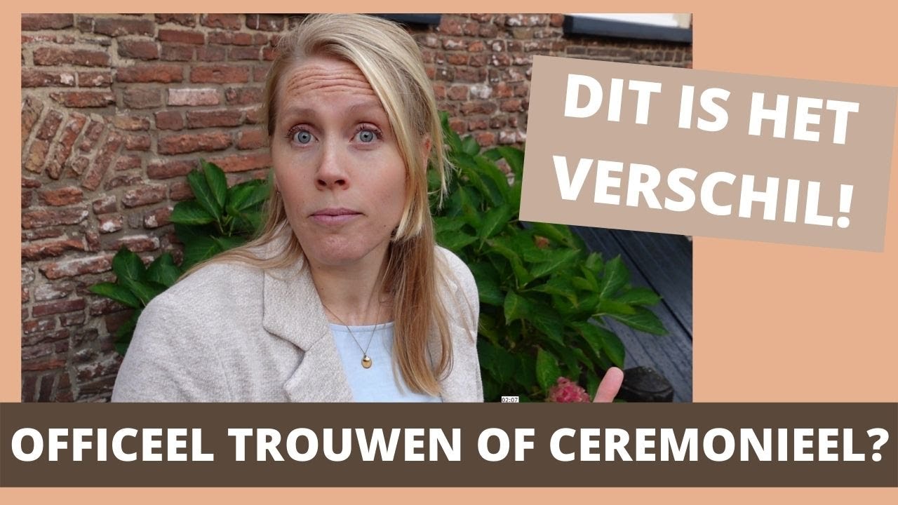 Officieel trouwen of ceremonieel? Wat is nu precies het verschil?