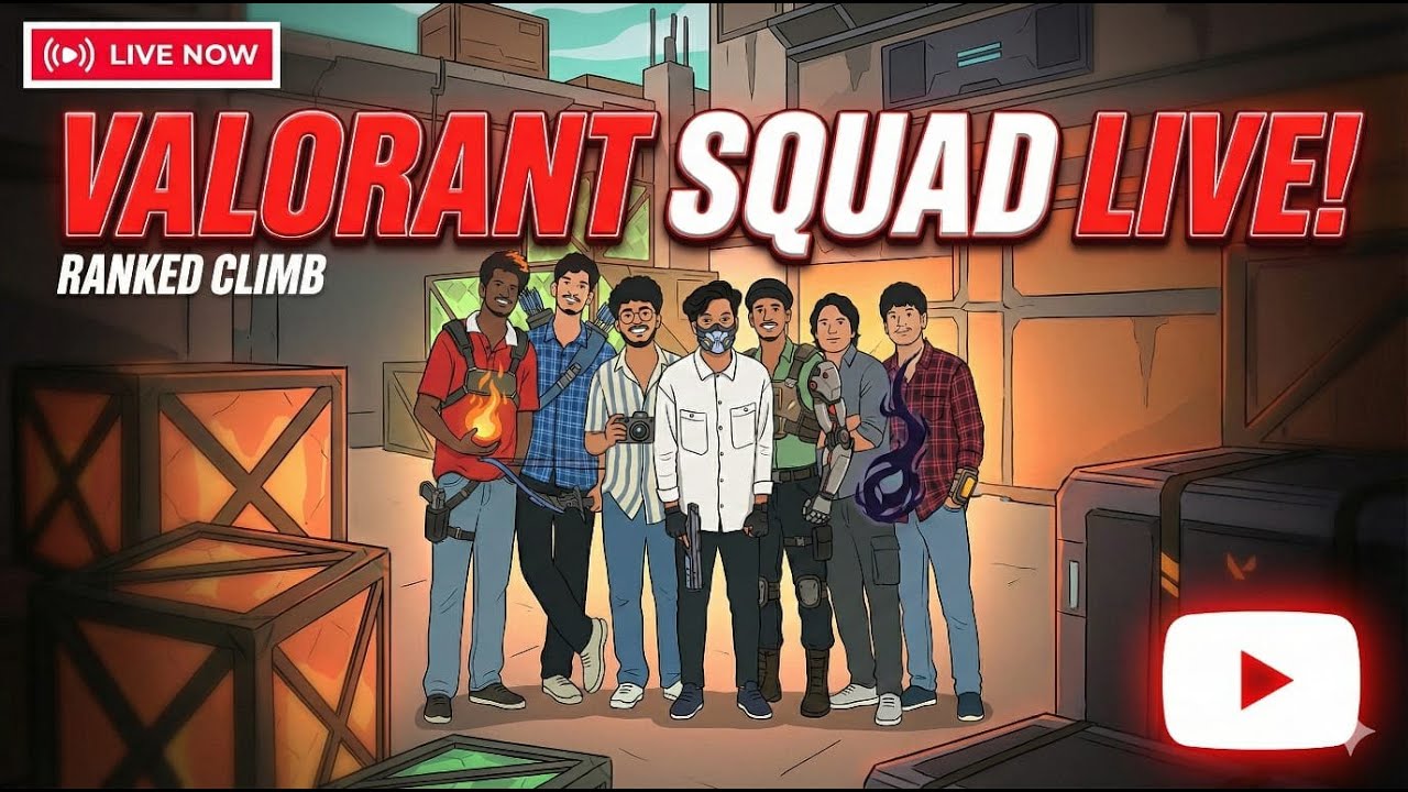 ⚡ The ultimate valorant squad is here! | Parri gaming Mallu Live 😎