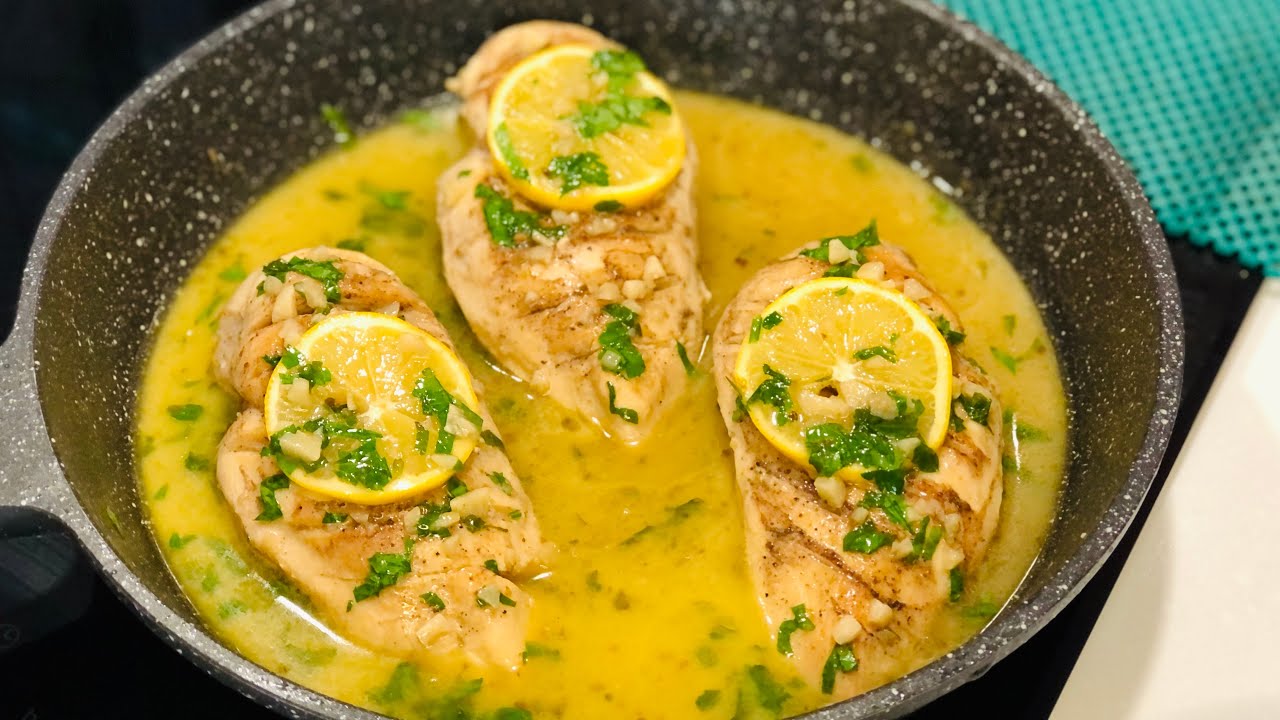صدور دجاج مع الليمون والثوم/وجبة غداء سريعة وسهلة👌😋 |مطبخ ديما