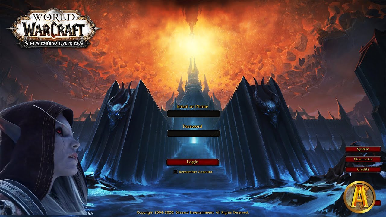Shadowlands Login Screen - New Main Title [World of Warcraft: Shattered Veil]