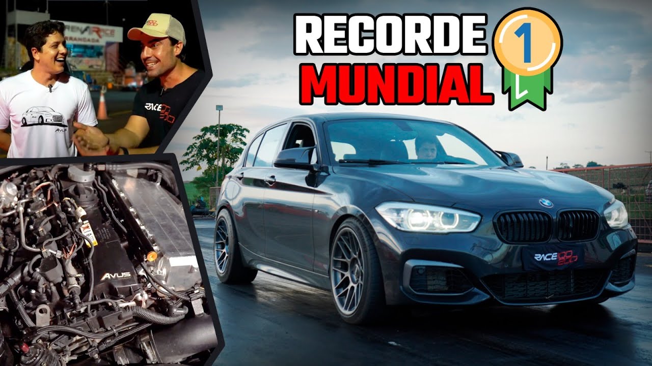 Recorde Mundial BMW M140 1000cv - 6s 1/8 milha!