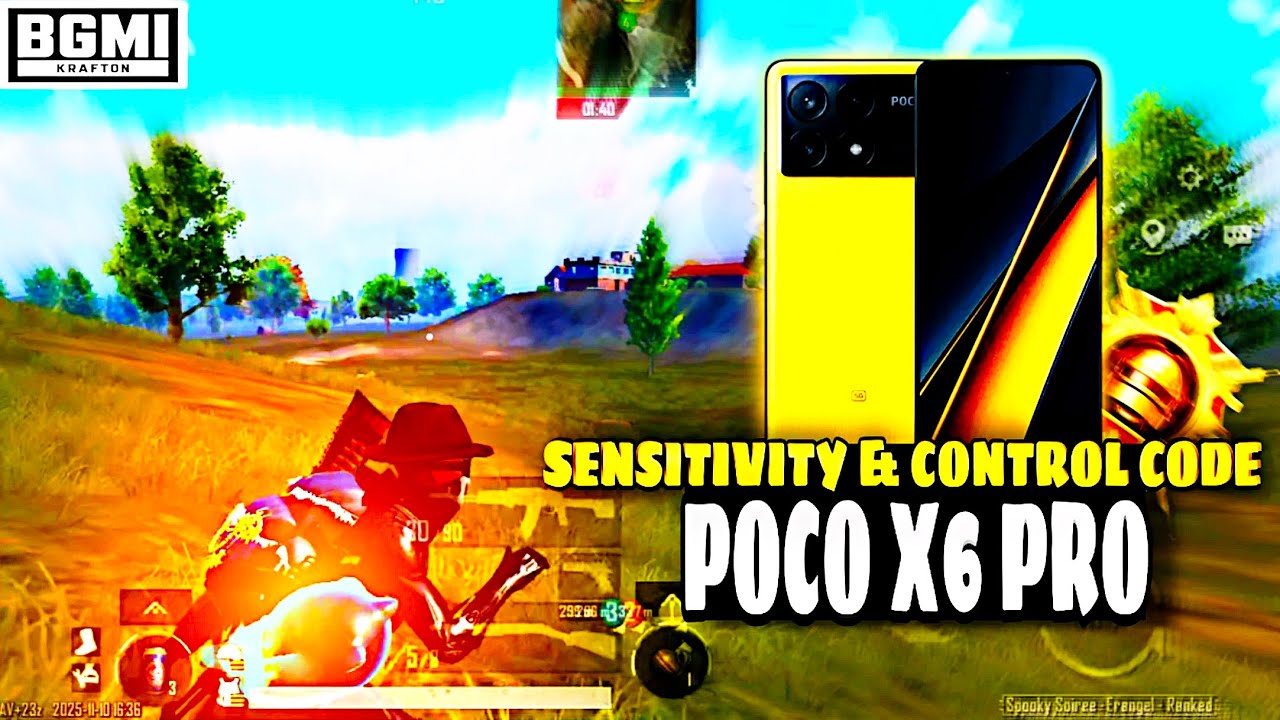 Poco x6 Pro🔱 Bgmi Test || Poco x6 Pro sensitivity & Control. 