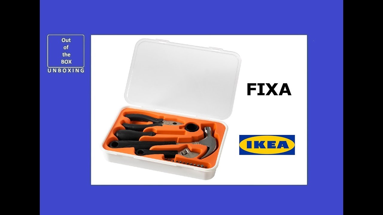 FIXA 17-piece tool set UNBOXING (IKEA Practical hand tools for all your basic needs at home)