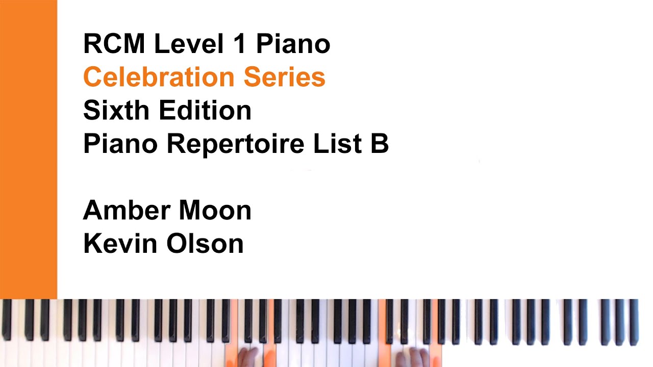 Amber Moon - Olson | RCM Level 1 Piano Repertoire List B