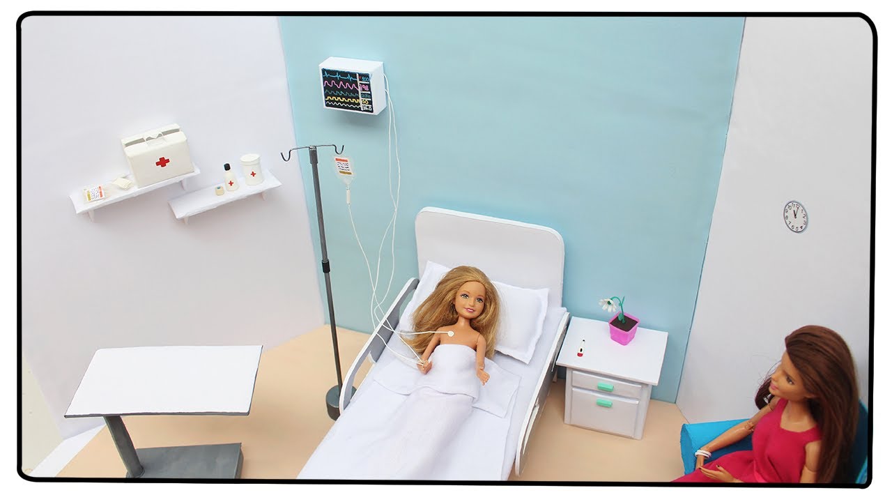 Como fazer: Um quarto de Hospital para Barbie, Monster High, E.A.H entre outras!