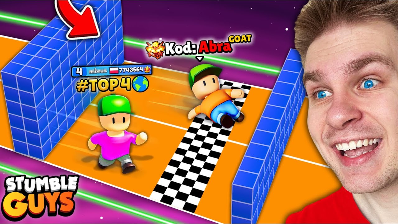 TOP #4 GRACZ (na ŚWIECIE) vs ABRA ⚠️ na KAŻDYM BLOCK DASHU 🥊 (1 VS 1) POJEDYNEK 🏆 w Stumble Guys! 😱