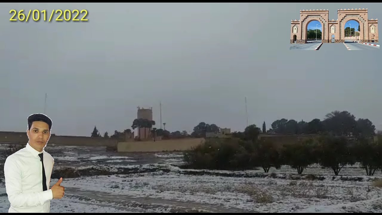 تساقطـات ثلجية بمدينة الريش