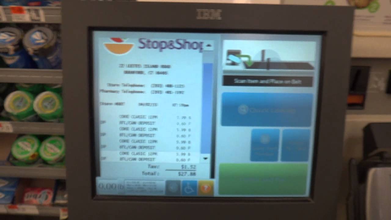 IBM Self Checkout with Belt - Stop & Shop, Branford, CT