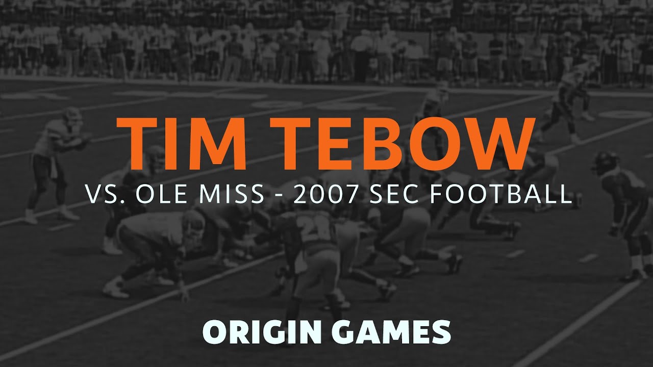 Tim Tebow Torches Ole Miss in Heisman Season | 2007 - Florida vs. Ole Miss