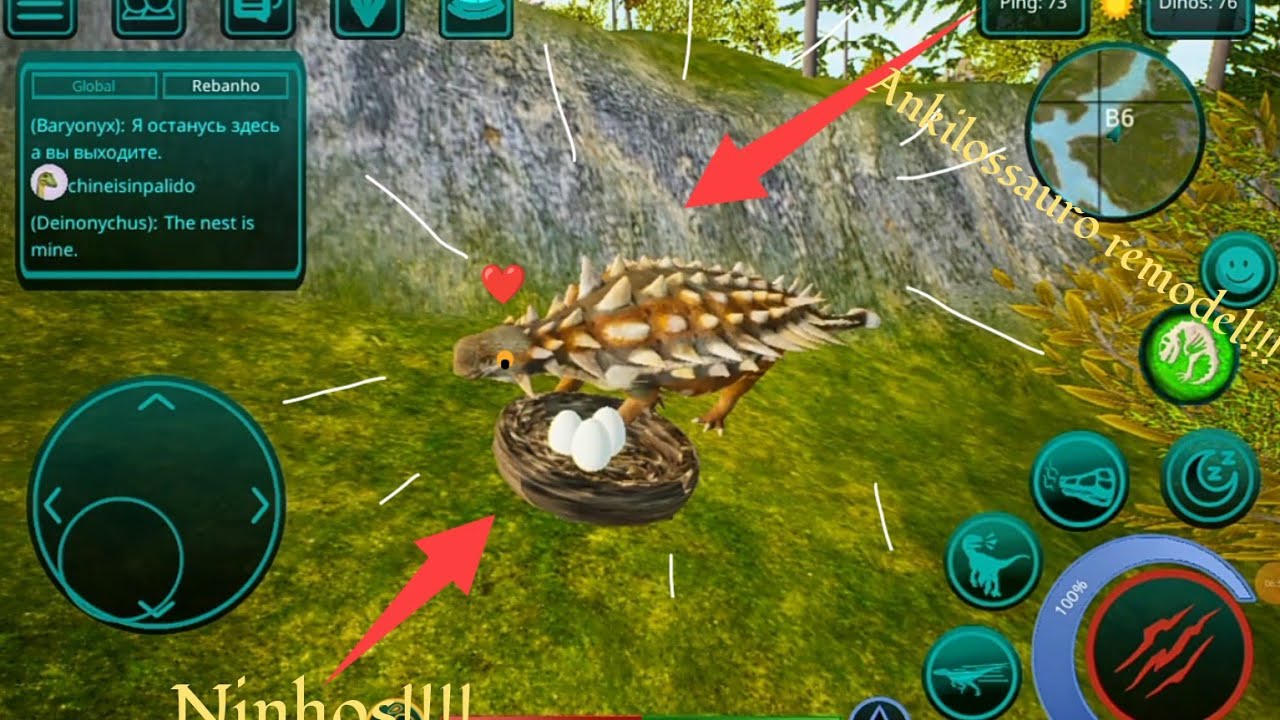 The Cursed Isle - ninhos! novo ankilossauro!!!!