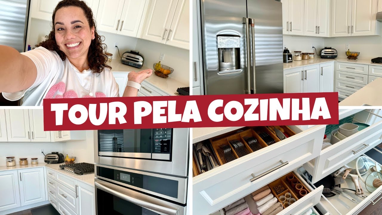 Tour completo pela minha cozinha - Organização, dicas e inspirações