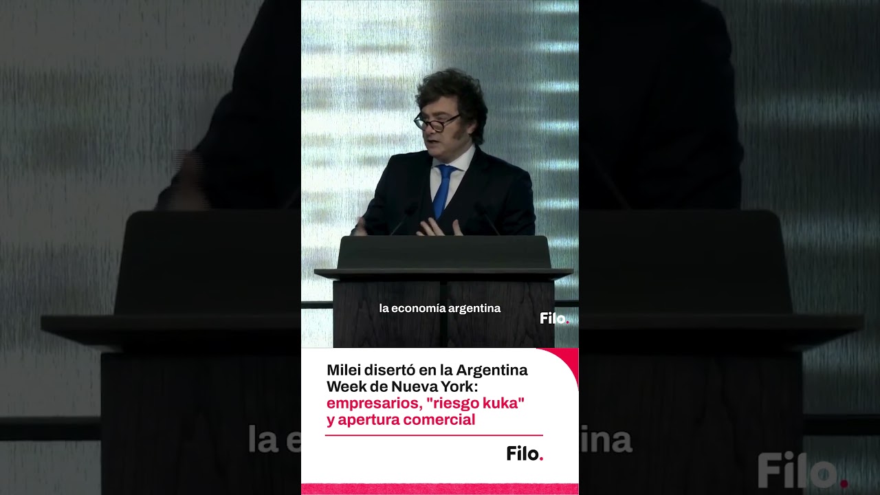 Milei disert&oacute; en la Argentina Week sobre la apertura: 