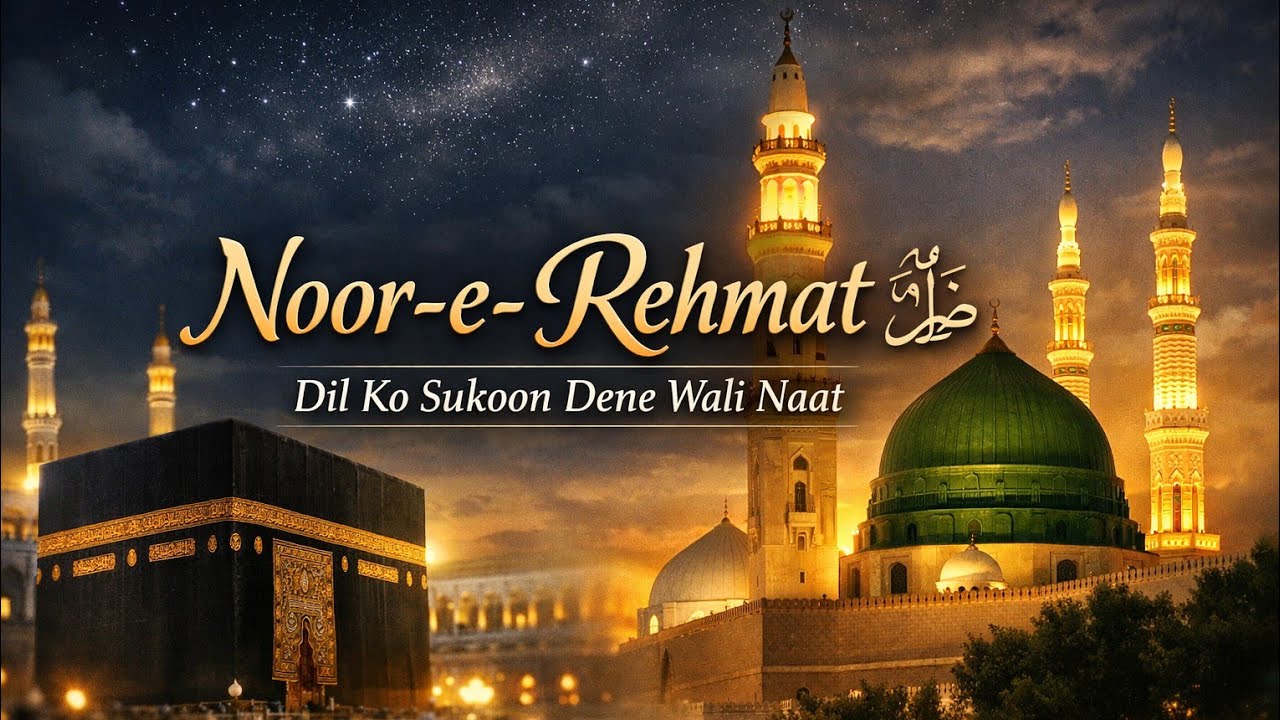 Noor-e-Rehmat ﷺ | Soulful Naat Sharif Audio | Peaceful Islamic Recitation