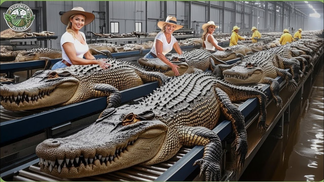 Inside the World Largest Crocodile Farms How Millions of Crocodiles Processed for Luxury Skin & Meat