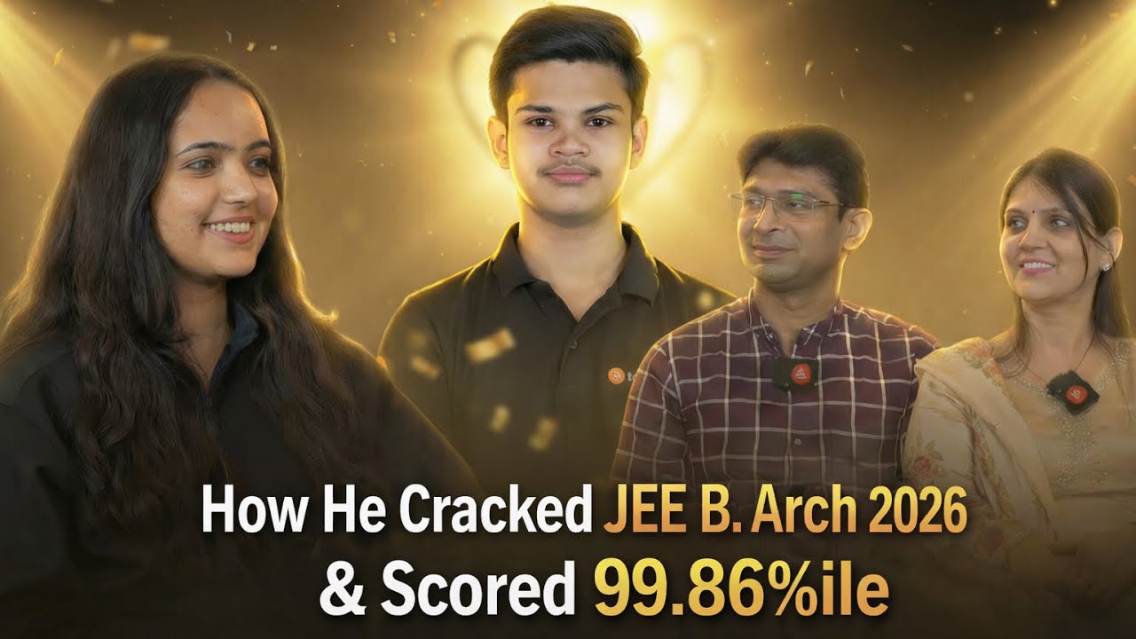 How Yuvraj Cracked JEE B.Arch 2026 with 99.86%ile | 🤯 State Topper Interview