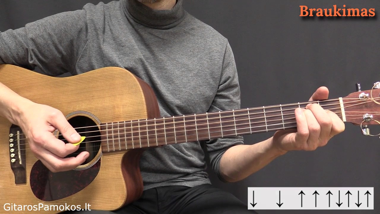 4 gražūs akordai ir melodija (gitaros pamoka)