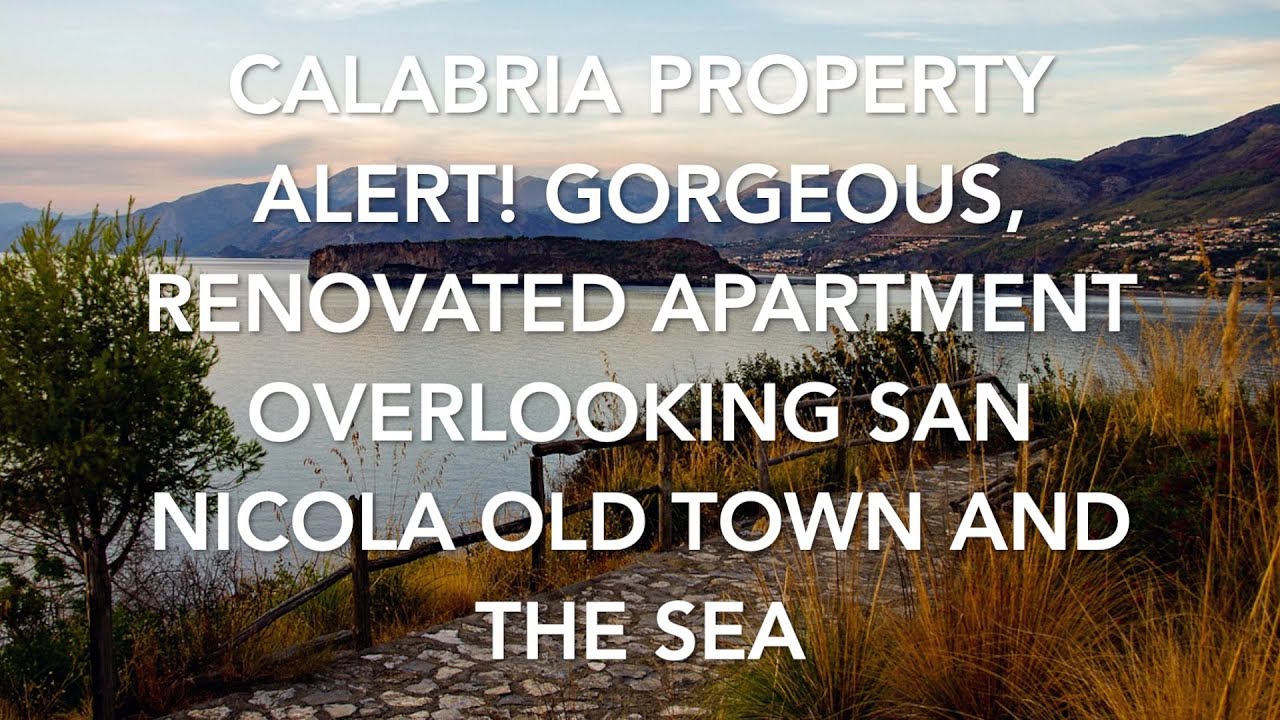 Calabria Property Alert! Gorgeous, Renovated Apartment Overlooking San Nicola Old Town and the Sea!