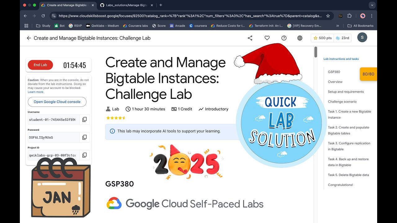 Manage Bigtable on Google Cloud: Challenge Lab || #qwiklabs || #GSP380 ||  [With Explanation🗣️]