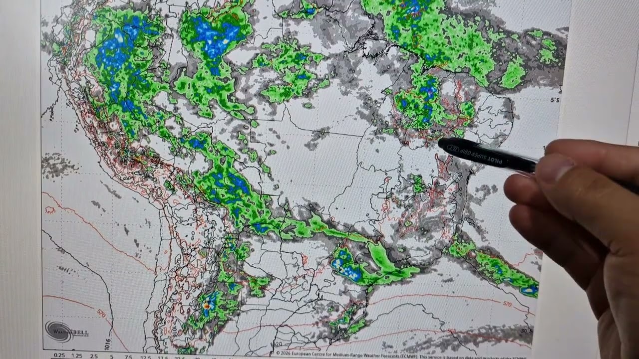 Brasil - Aonde chove mais nos próximos dias?🌧