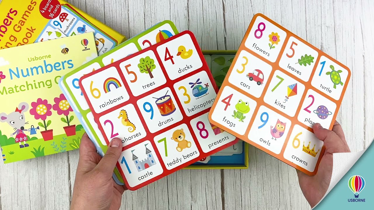 Numbers Matching Games and Book