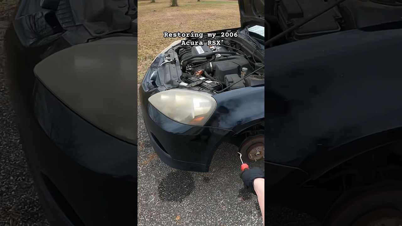 Снятие переднего бампера на Acura RSX 2006 года выпуска.