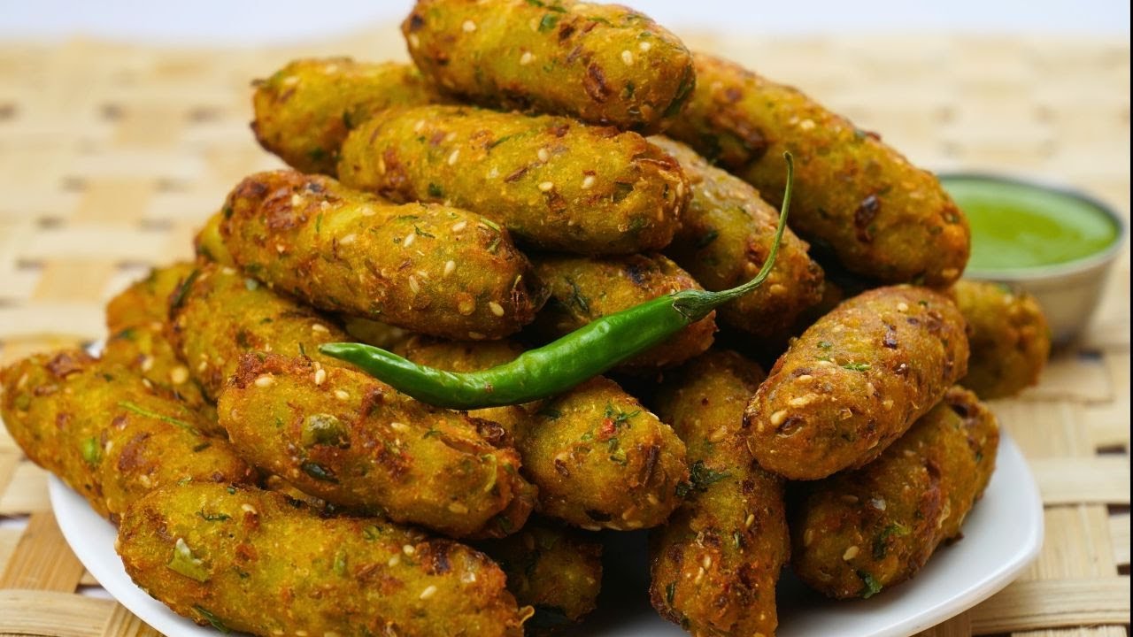 ठंडीके लिए गरमा गरम गुजराती हरे मटर का कुरकुरा नया नास्ता  | Green peas vada | Naya Nasta