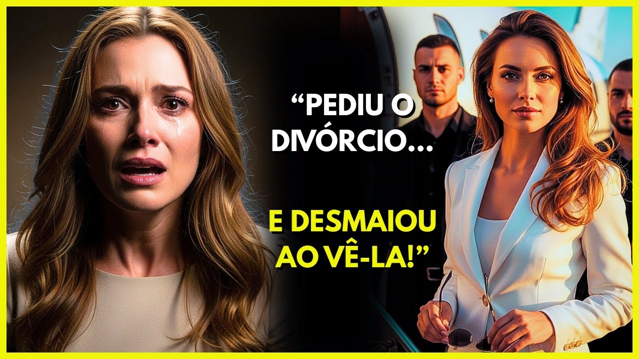 📌O Marido Pediu o Divórcio… Mas Desmaiou ao Vê-la Descendo do Jato Privado!😱💔