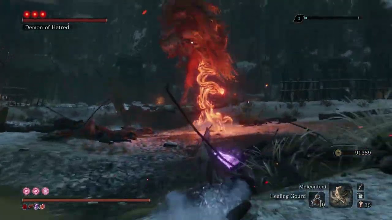 Sekiro Shura Gauntlet (Demon's Bell and Charmless)