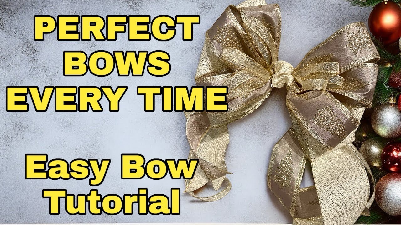How to Make the Perfect Bow for Wreaths, Gifts, & Decor | Easy DIY Bow Tutorial