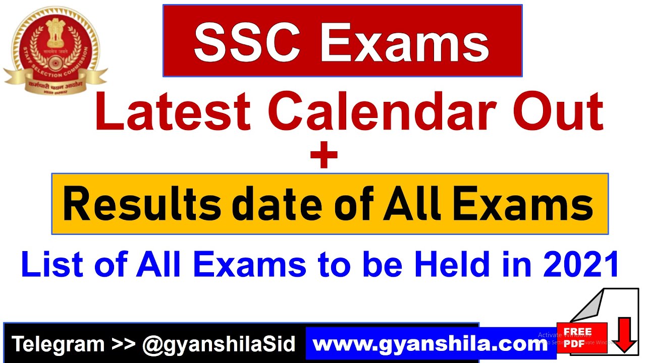 Latest Calendar 2021 - SSC Exams - Prepare for SSC CGL Statistics - Siddharth Sir -gyanSHiLA
