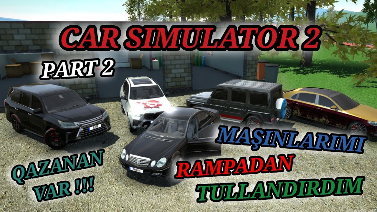 CAR SIMULATOR 2 -- MAŞINLARIMI RAMMPADAN TULLANDIRDIM PART 2 /// 592M TULLANAN OLDU 