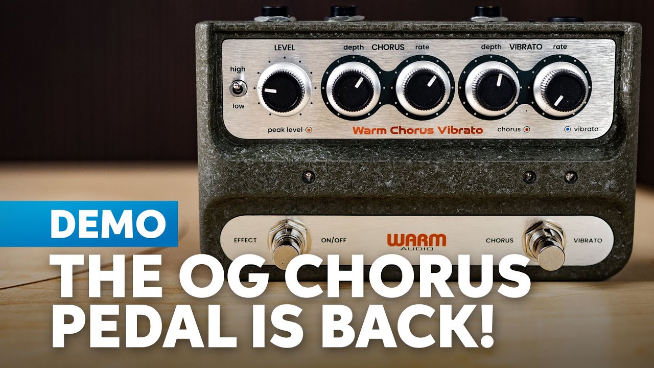 Warm Audio WA-C1 Stereo Chorus/Vibrato Pedal Demo | A Pedal That Defined an Era Has Returned!