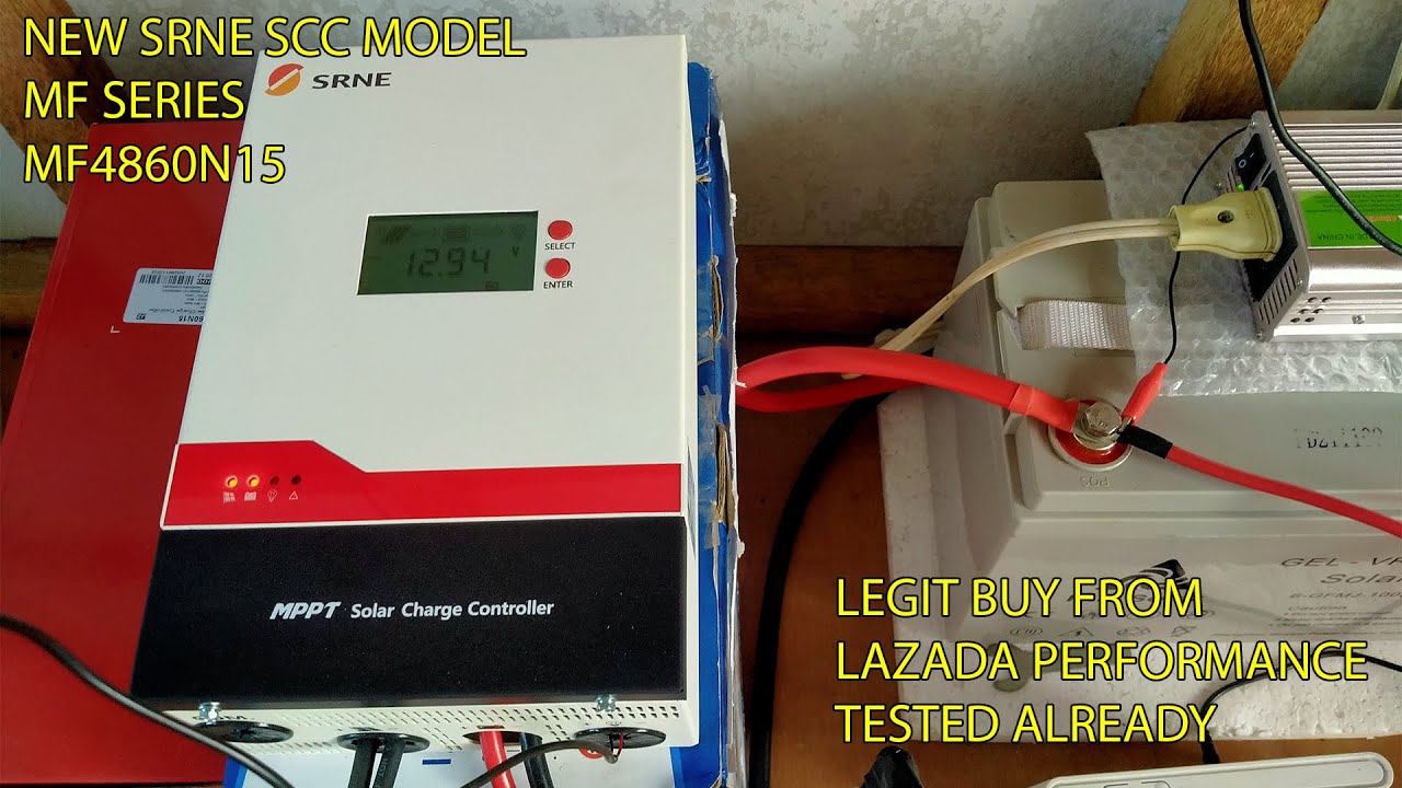 SRNE MF4860N15 MPPT Solar Charge Controller Unboxing and Testing / NEW MODEL of SRNE SCC
