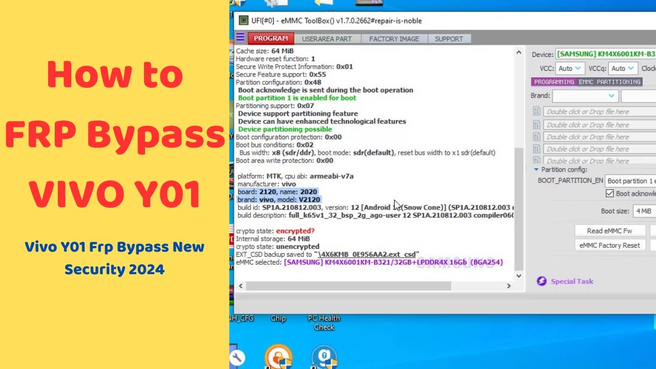 How to FRP Bypass  Vivo Y01