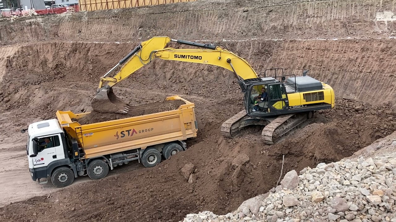 SUMİTOMO SH 350 EKSKAVATÖR HAFRİYAT YÜKLEME