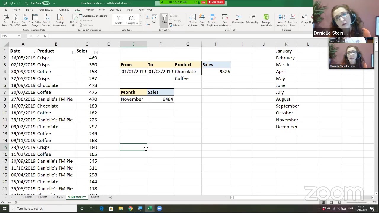 Virtual Meetup: The Three most useful Functions in Excel