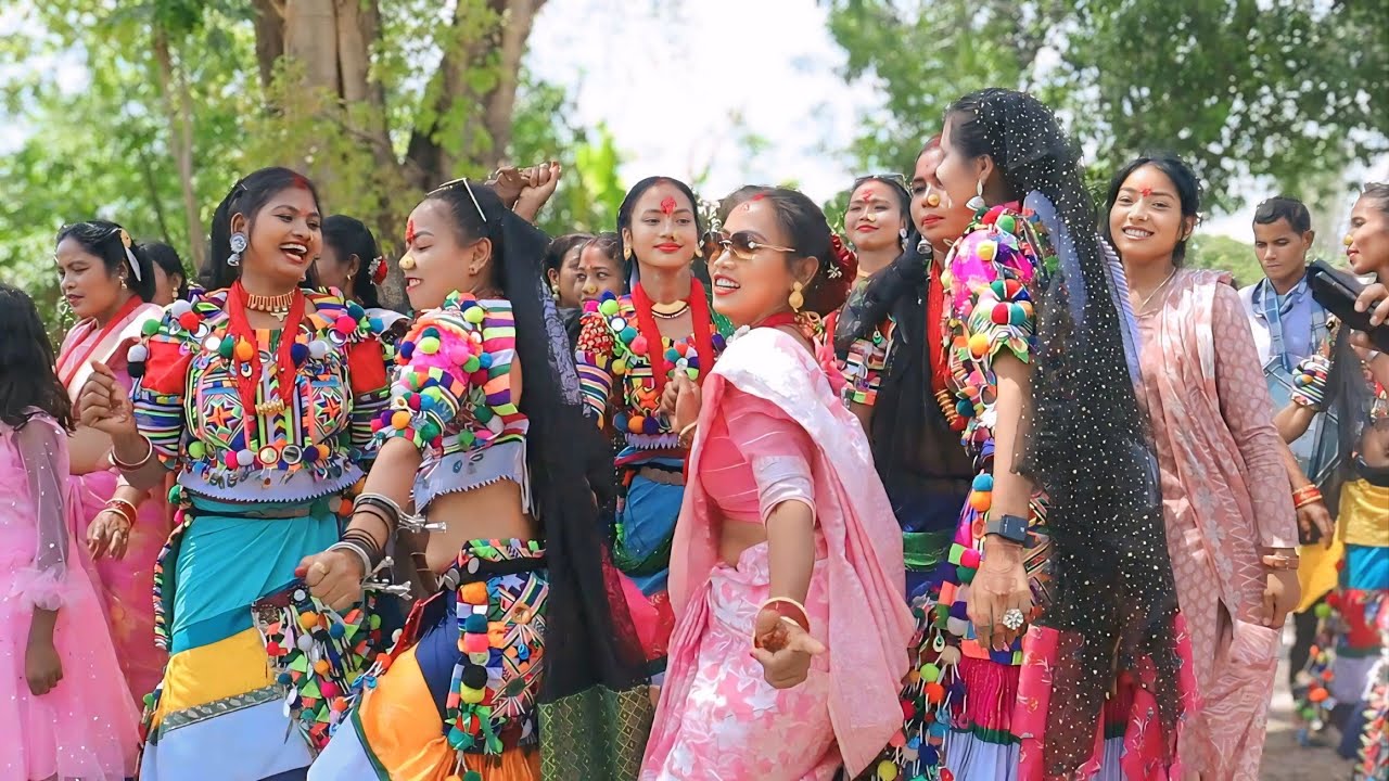 Rana Tharu wedding Dance Video Geti village Fire dance