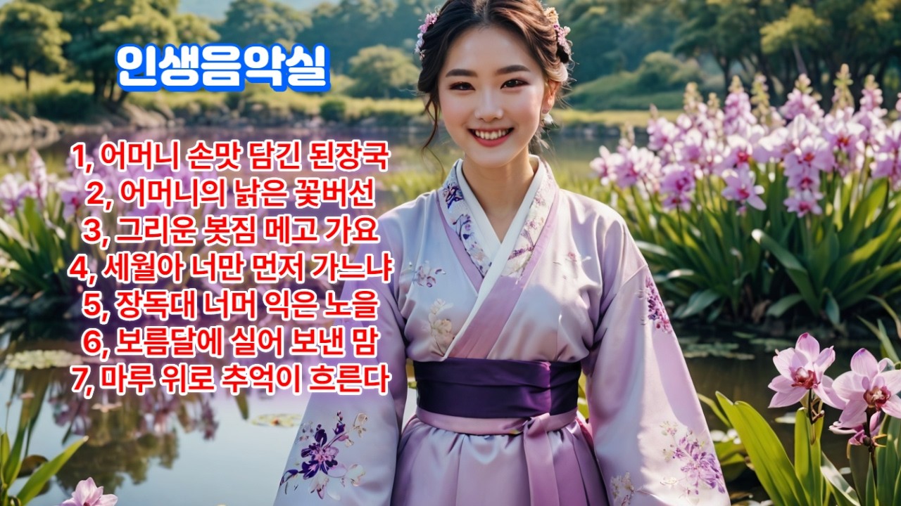 어머니 손맛 담긴 된장국 7곡, #인생음악실 #신곡 #K-POP#감성 트로트#인기트로트#트로트#신곡추천#5060음악#시니어추천곡  #사극트로트 #미스트로트#시니어음악#국악트로트