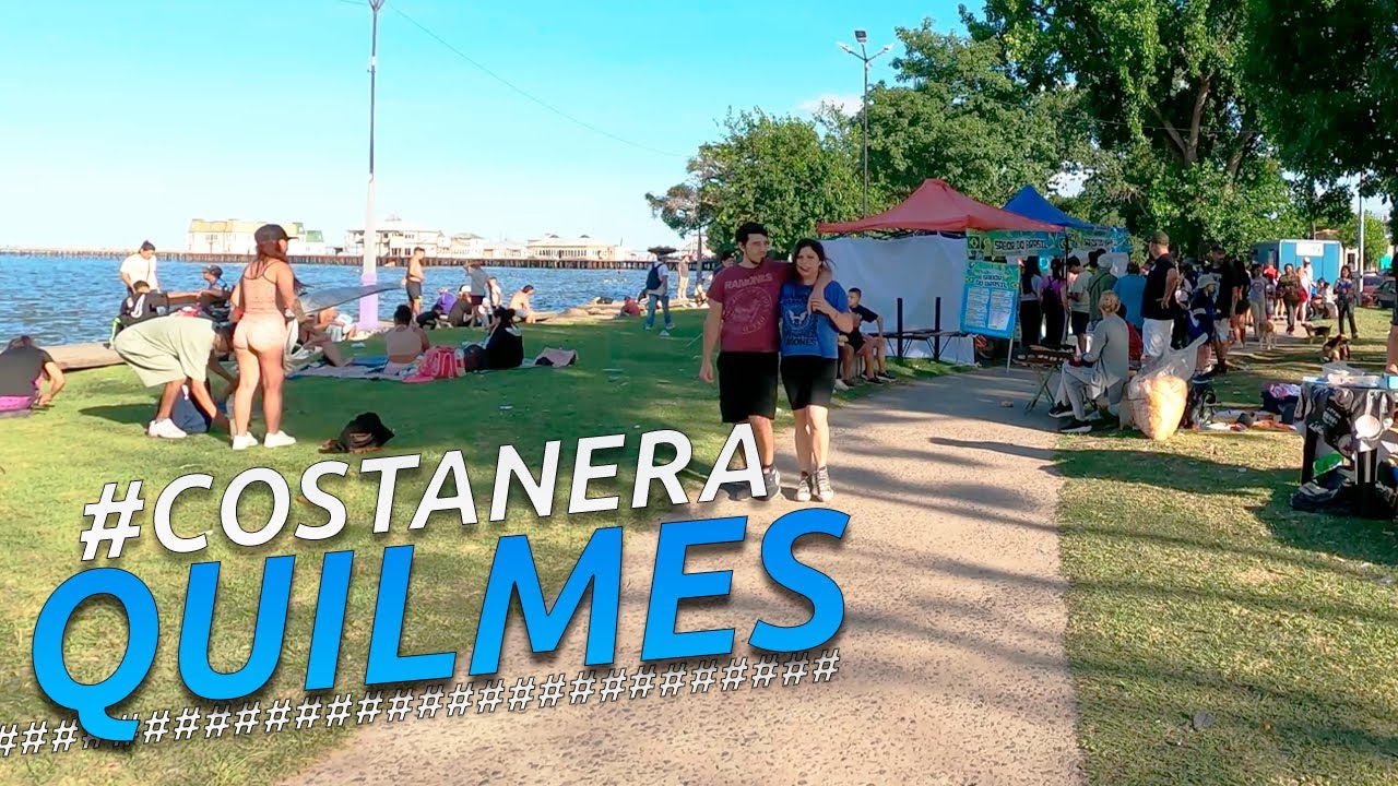 Recorriendo QUILMES COSTANERA + RIBERA + BALNEARIO I BUENOS AIRES I ARGENTINA I 4K Walking Tour