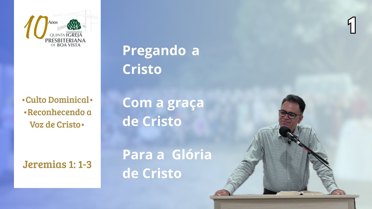 Jeremias 1:1-3 • Culto Dominical • Reconhecendo a Voz de Cristo • Rev. Hermes • (28/09/2025)