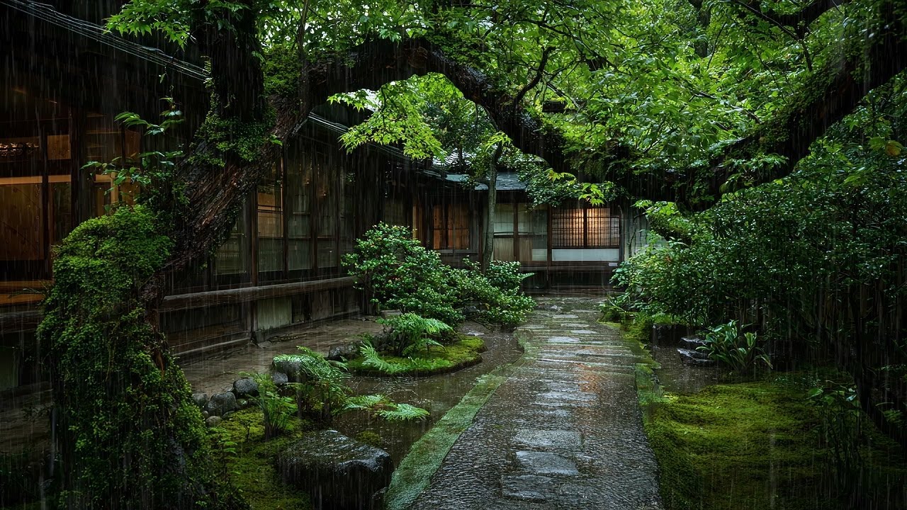 Slow Steady Rain Sounds for Relaxing Sleep and Meditation