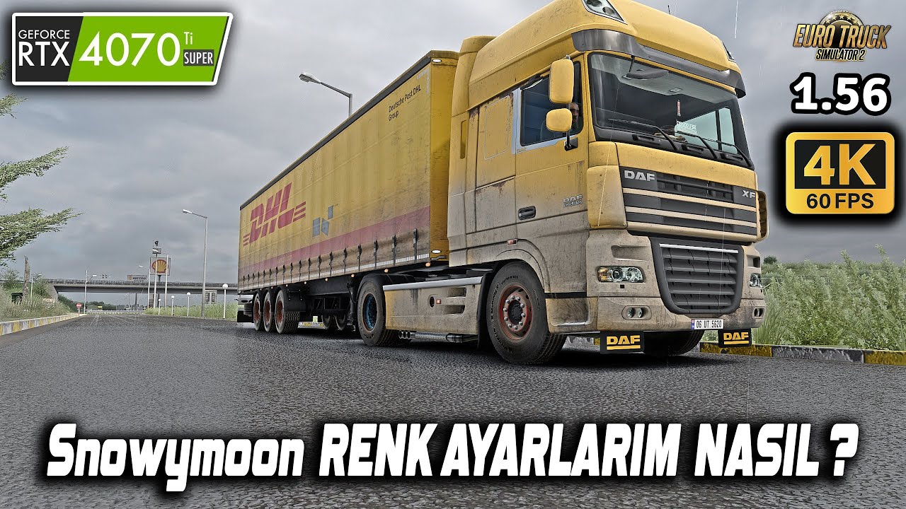 Snowymoon Grafik Modu Renk Ayarlarım Nasıl ? ETS 2 - 1.56 Snowymoon Gerçekçi Grafik Modu !