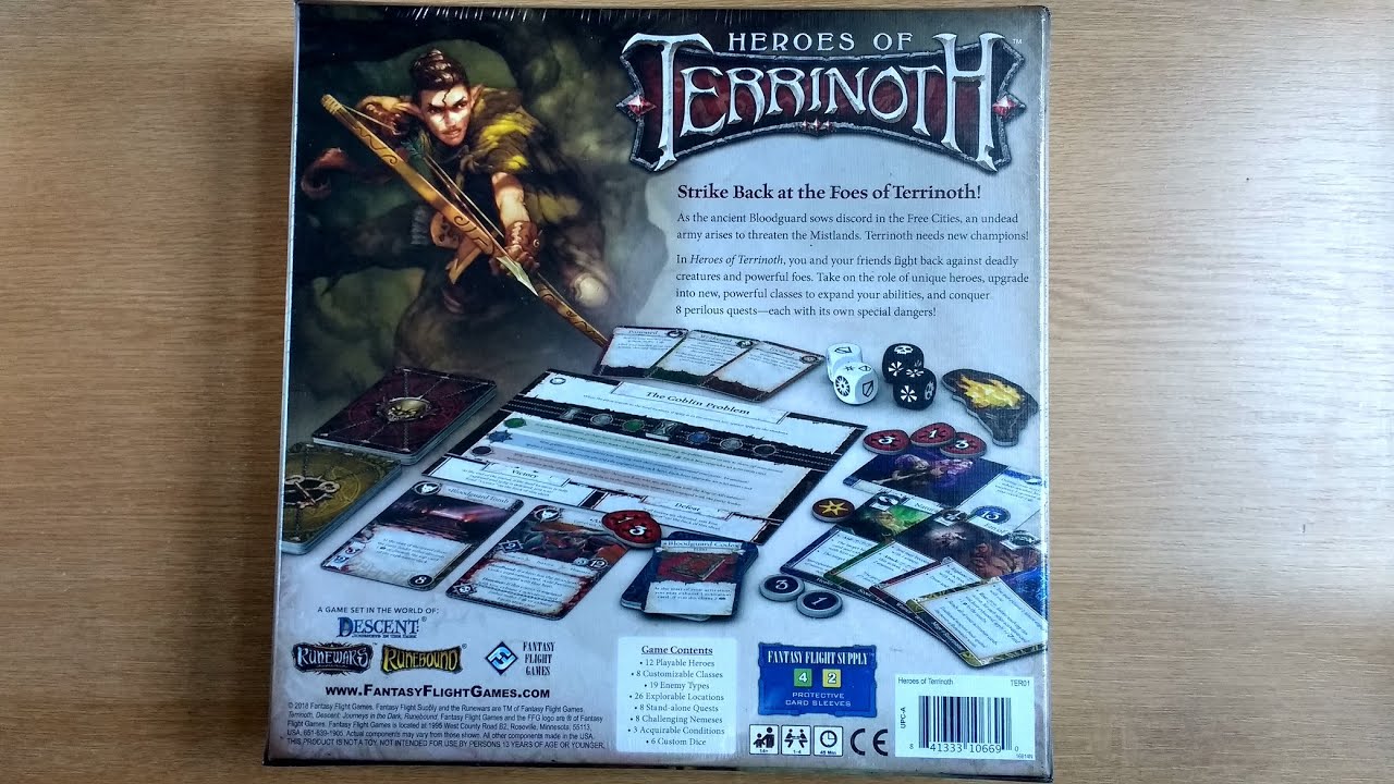 Heroes of Terrinoth from Fantasy Flight Games explained in 60ish seconds