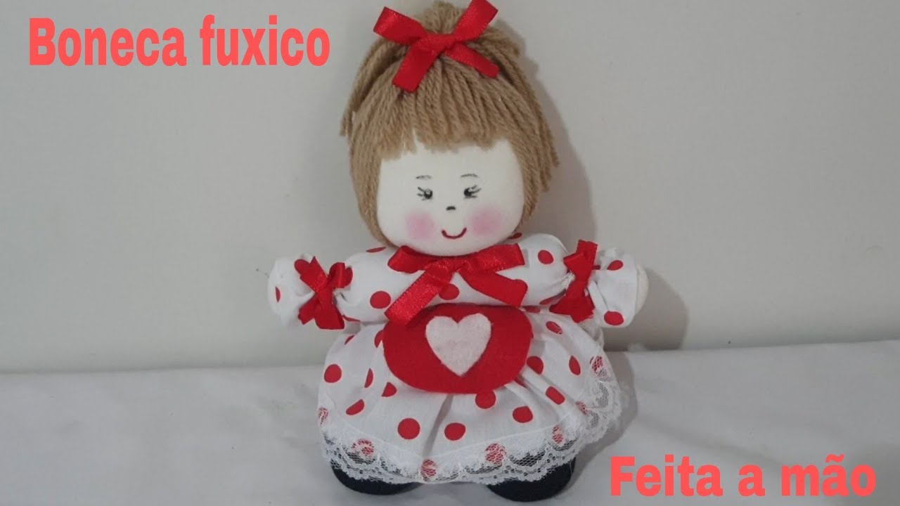 Boneca fuxico Bolinha, feita a mão sem maquina de custura, passo a passo com cris Pinheiro /
